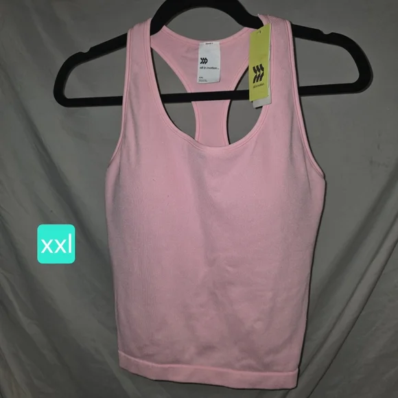 All In Motion Racerback Tank W/built In Bra - Picture 1 of 3